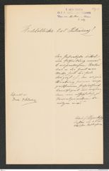 k.k. naturhistorisches Hofmuseum, Intendanzakten 1885-1896 (Hauer), Aktenzahl Z.337/1892, Seite 1
